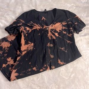 🔴 Worthington Button-Up Dress Tye Dye